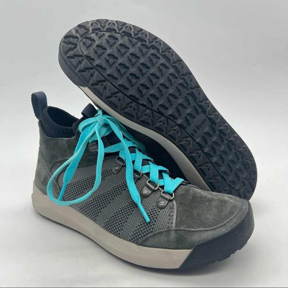 LL Bean Vista Hikers Women’s Size 8 Dark Pewter Mid Trail Boots.